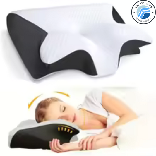 NeckAura™   כרית זיכרון אורטופדית לשינה עמוקה ולשחרור כאבי צוואר   ✨ תעורר בבוקר עם צוואר רך לגמרי, בלי כאב – כל לילה.